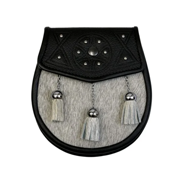 Semi Dress White Calfskin Sporran